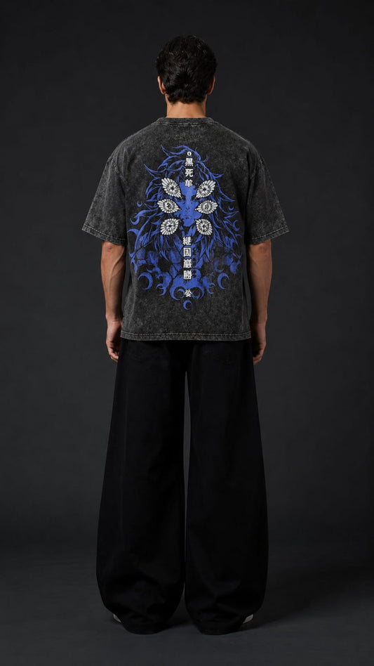 Kukoshibo Acid Wash Black T-Shirt
