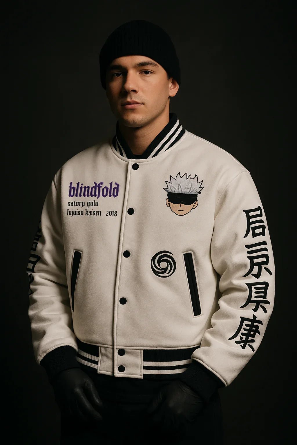Cursed Energy Varsity Jacket – Gojo Edition - ALTR