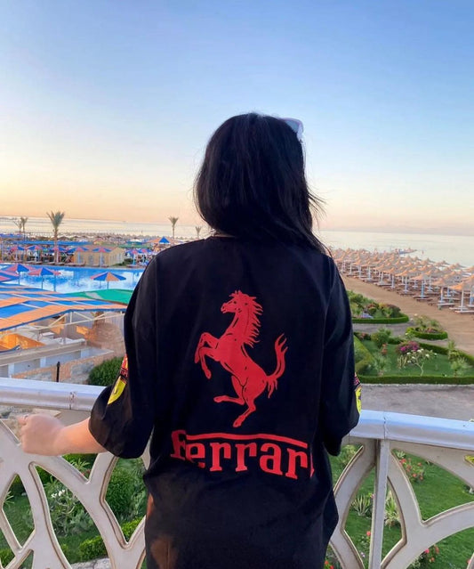 Ferrari oversized T-shirt stylish and Trendy | ALTR - ALTR