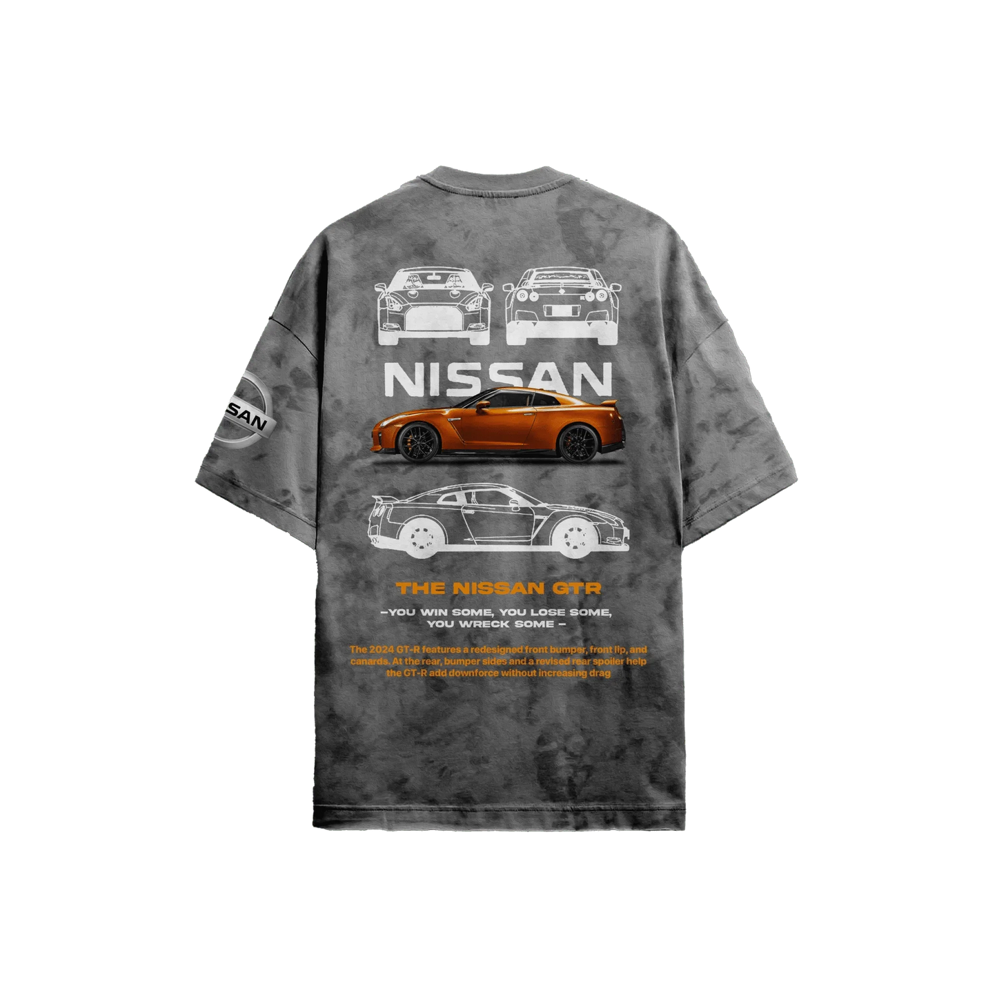 Nissan Grey Acid - Wash T-Shirt - ALTR