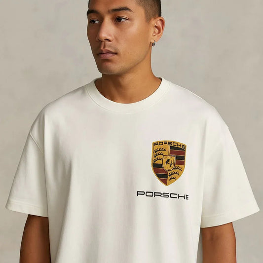 Porsche White T-Shirt - ALTR