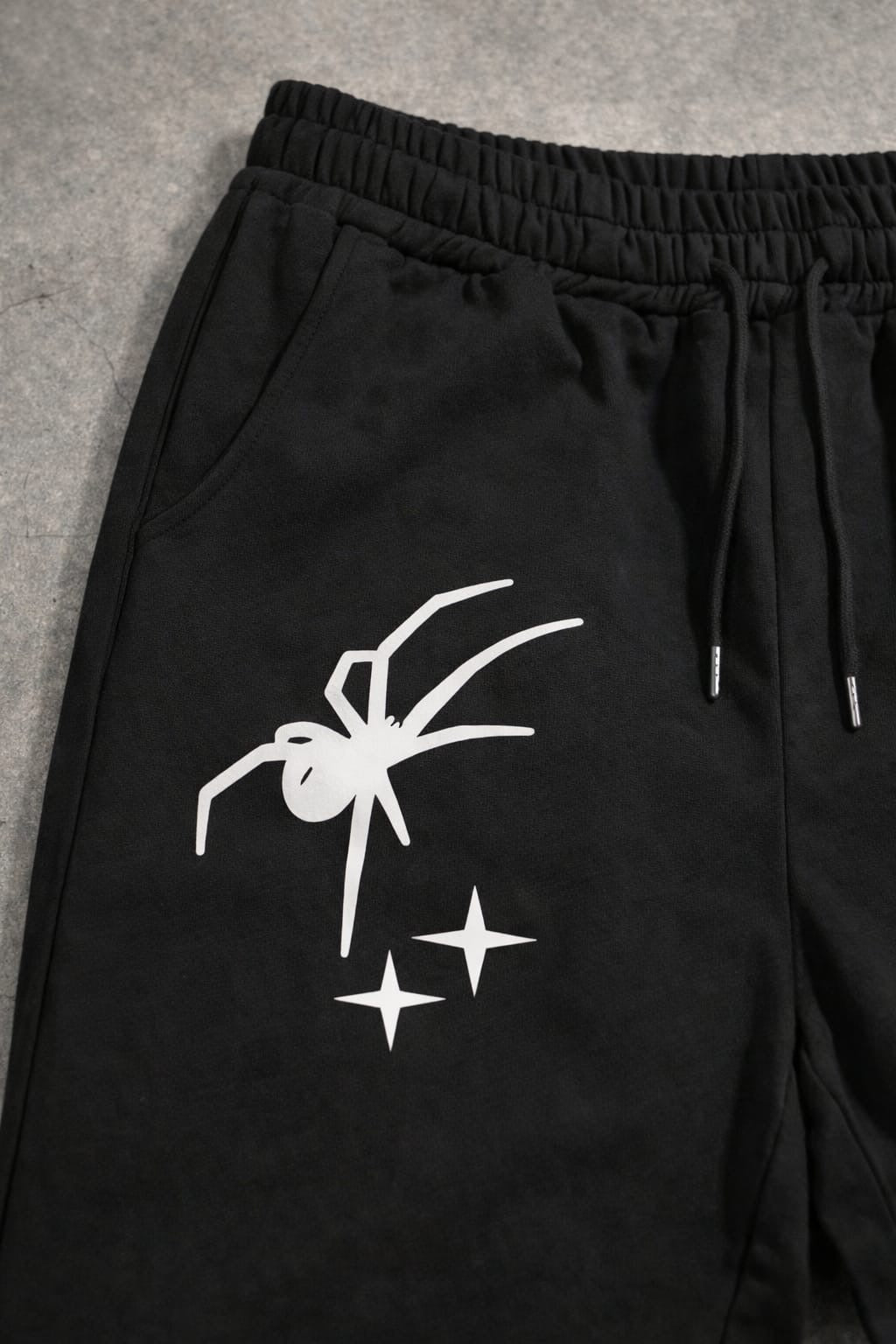 Aesthetic Spider Casual Black Oversized Sweatpants | ALTR
