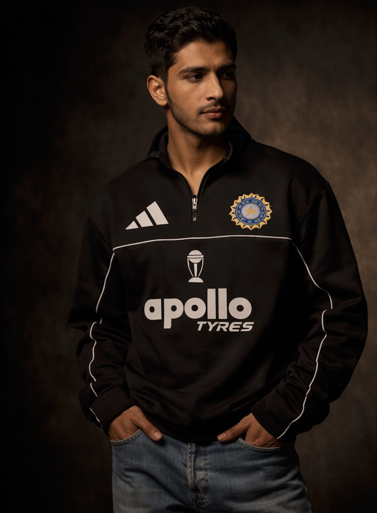INDIAN CRICKET TEAM BLACK SWEATSHIRT | ALTR