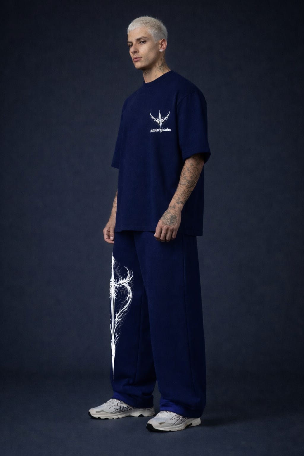 Switchblade Coord Set – Navy Gothic Streetwear