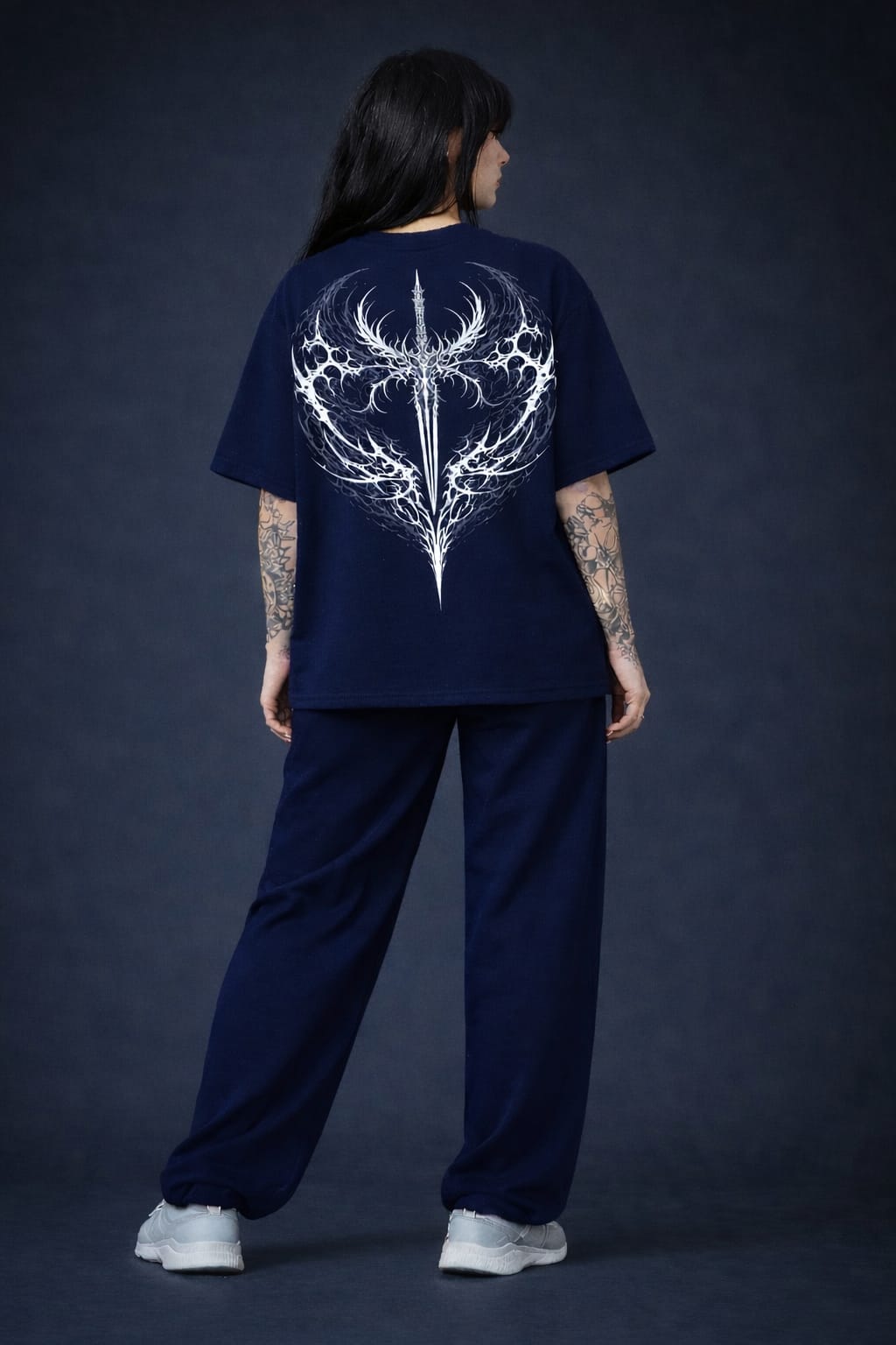 Switchblade Coord Set – Navy Gothic Streetwear