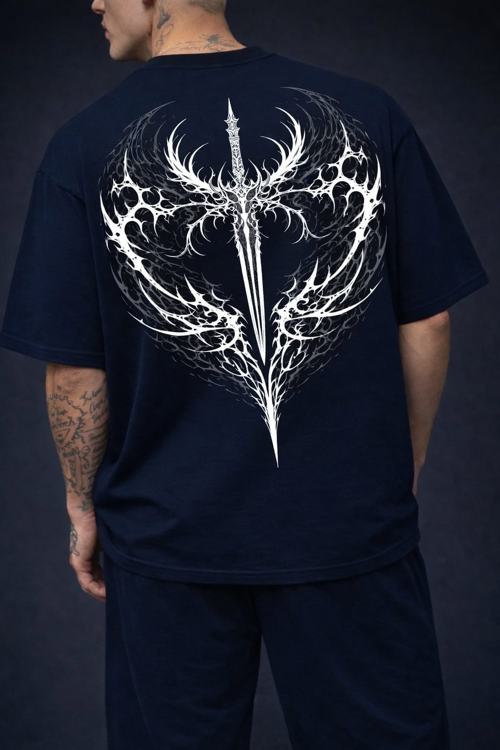 Switchblade Coord Set – Navy Gothic Streetwear