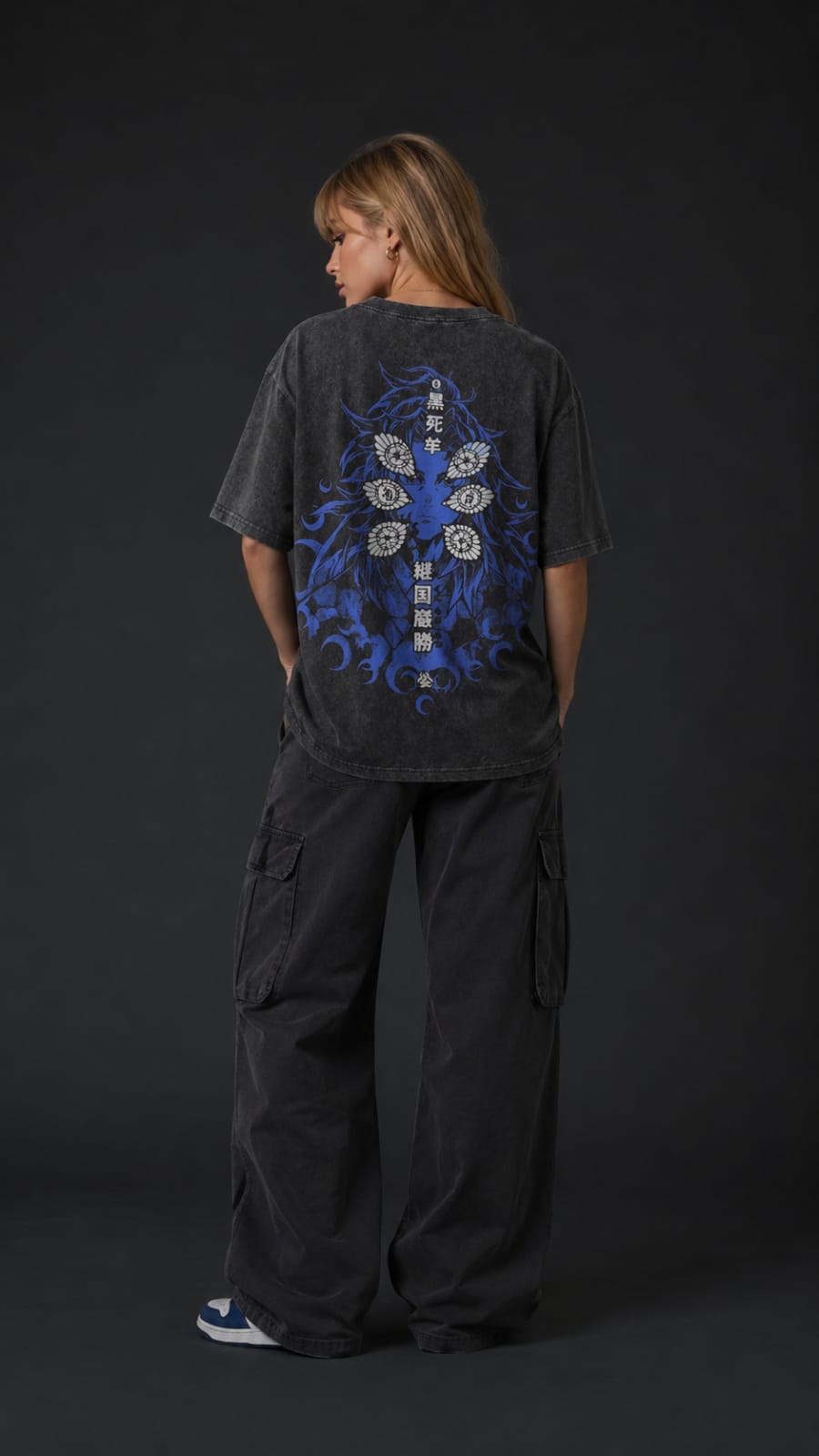 Kukoshibo Acid Wash Black T-Shirt