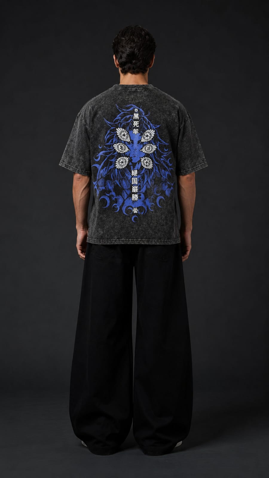 Kukoshibo Acid Wash Black T-Shirt