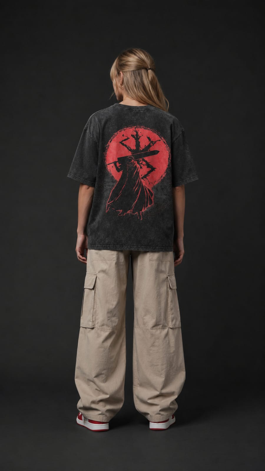 Berserk Acid Wash Black Tshirt