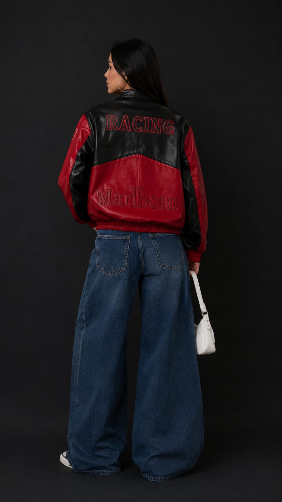 Marlboro Racing Leather Bomber Jacket