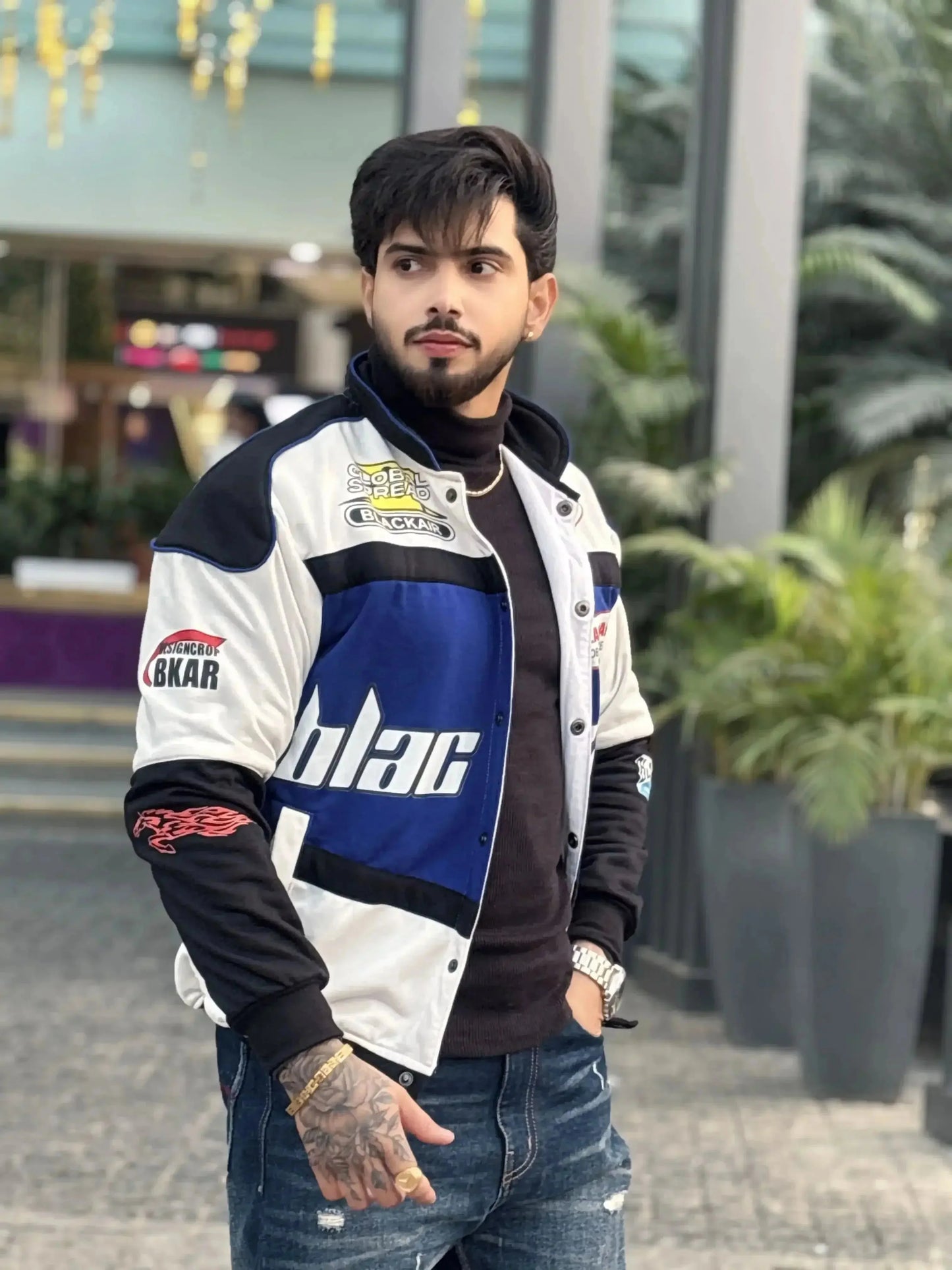 Black Air Racer Blue Jacket - ALTR