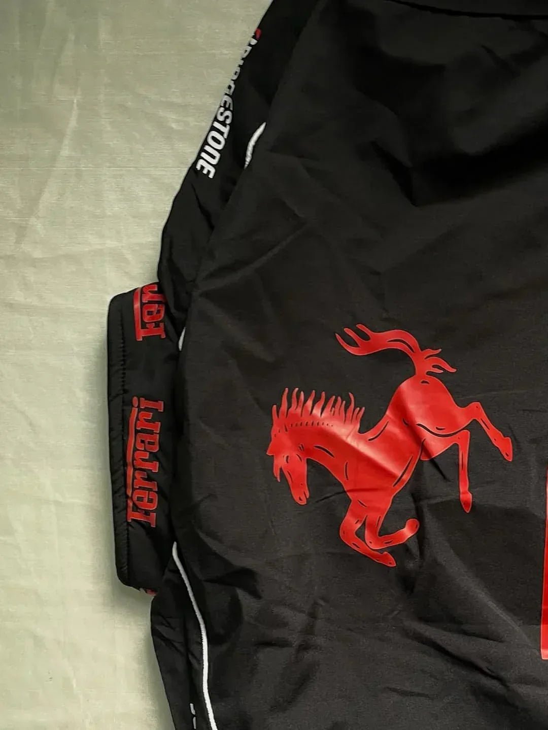 Black Ferrari F1 Unisex Jacket - Premium Parachute | ALTR - ALTR