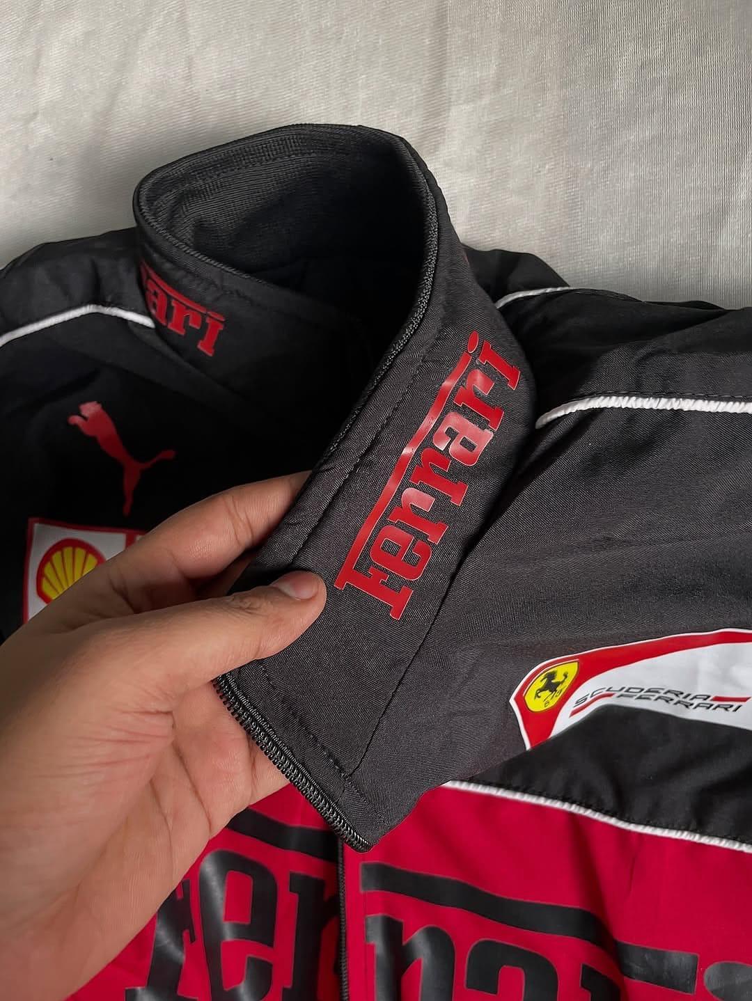 Black Ferrari F1 Unisex Jacket - Premium Parachute | ALTR - ALTR