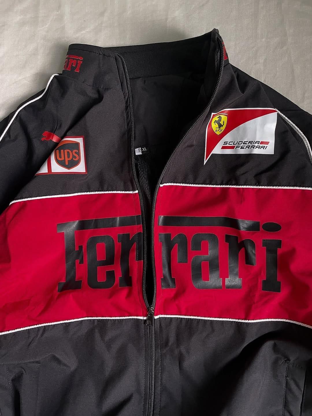 Black Ferrari F1 Unisex Jacket - Premium Parachute | ALTR - ALTR