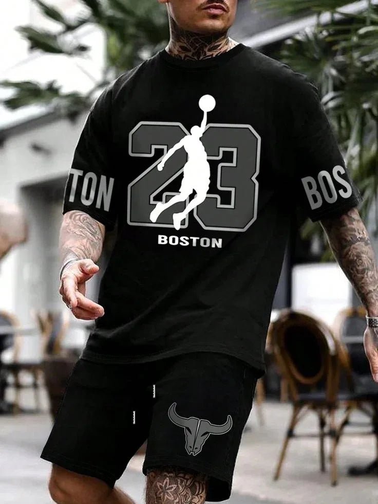 Boston 23 Co - ord Set – Streetwear Tee & Shorts - ALTR