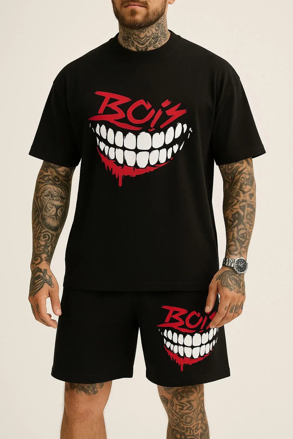 BOYS Grin Street Co - ord Set - Black - ALTR