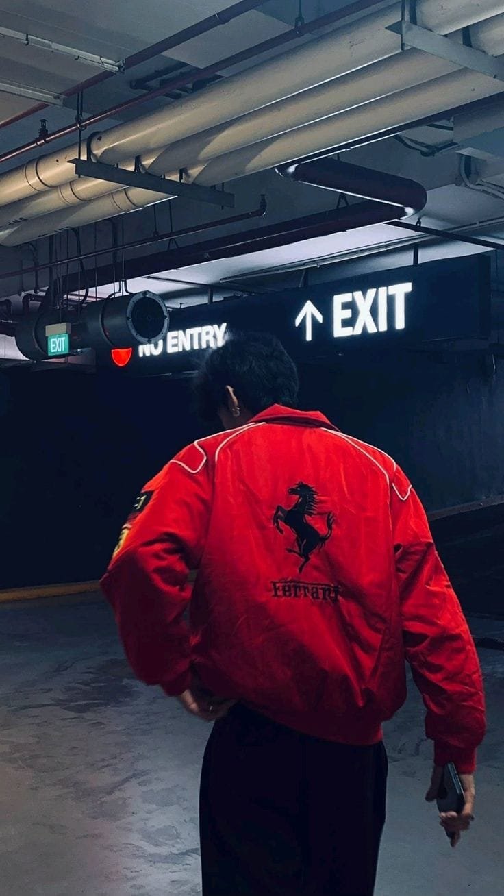 Buy Now Men's Red Ferrari F1 Jacket In India From ALTR