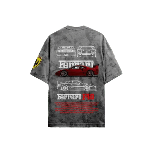 Ferrari Grey Acid - Wash T-Shirt - ALTR