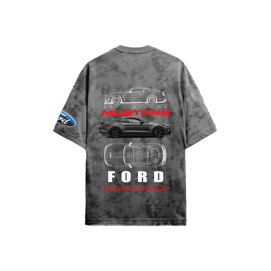 Ford Mustang Grey Acid - Wash T-Shirt - ALTR