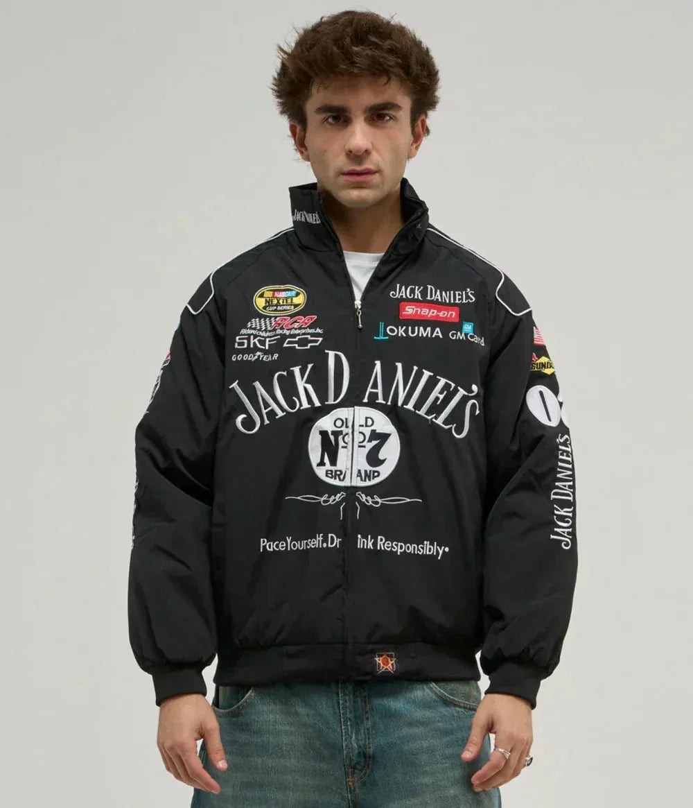 Jack Daniels Embroidered Premium Puffer Jacket - ALTR