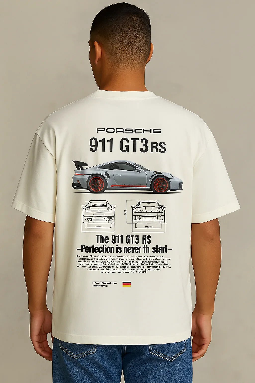 Porsche White T-Shirt - ALTR