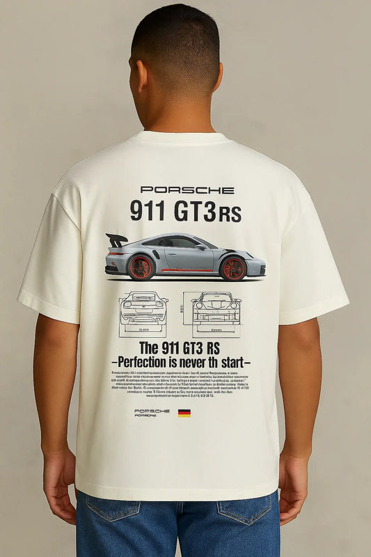 Porsche White T-Shirt - ALTR