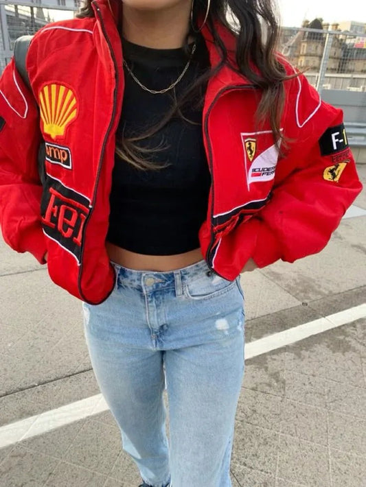 Red Ferrari F1 Womens' Jacket - ALTR